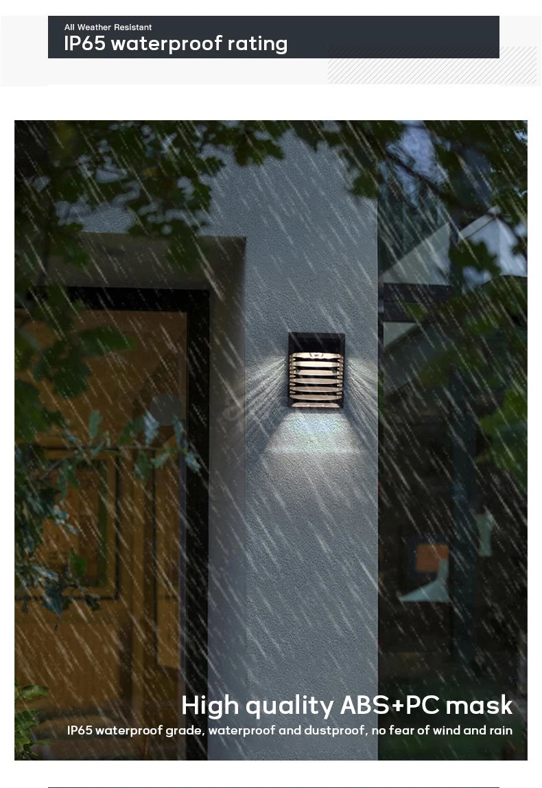 Solar LED Light, Waterproof and durable outdoor light ideal for windy or rainy areas.