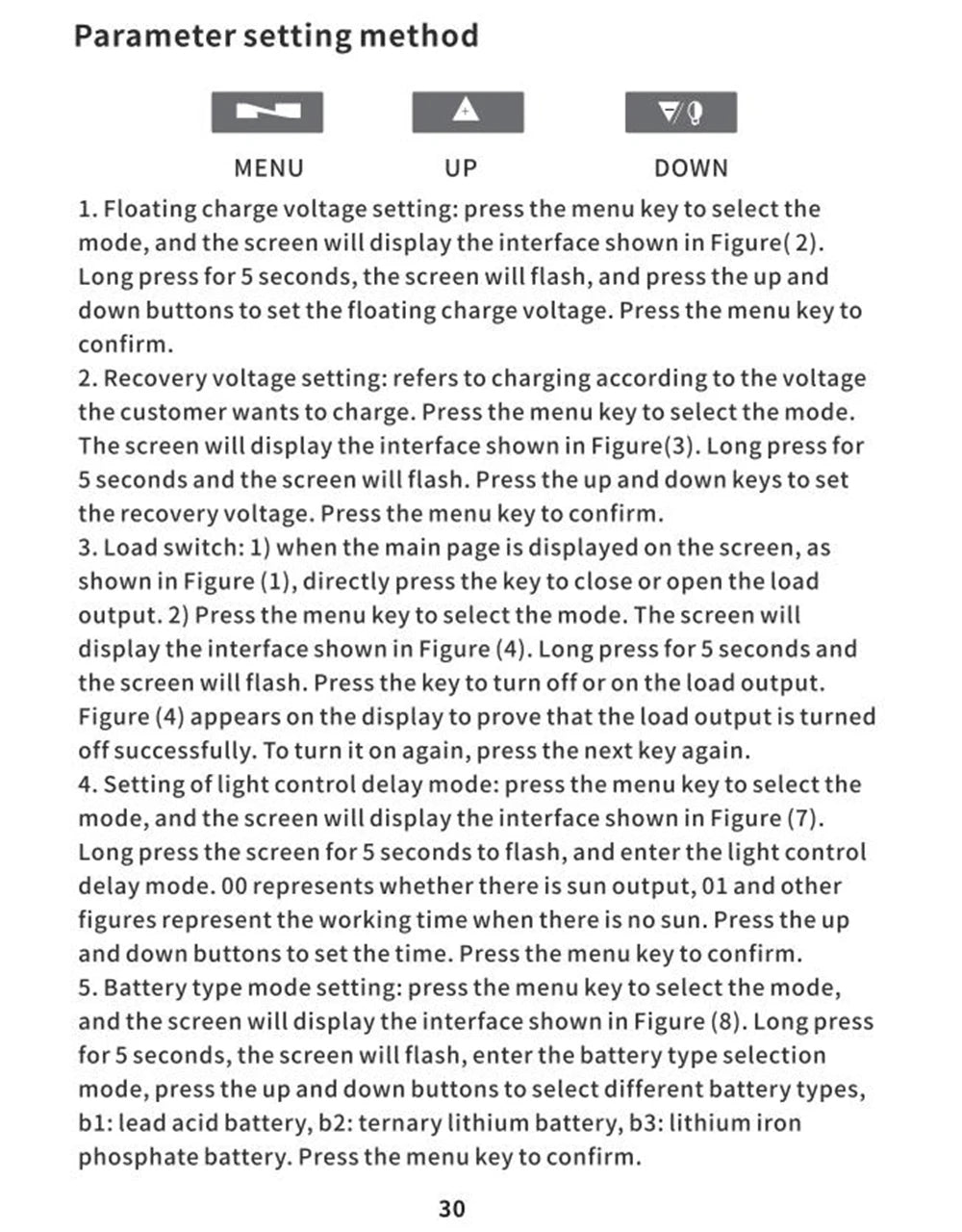 MPPT Solar Charge Controller, Solar charge controller regulates energy from solar panels to recharge batteries (LiFePO4, lead-acid, lithium) with adjustable current.
