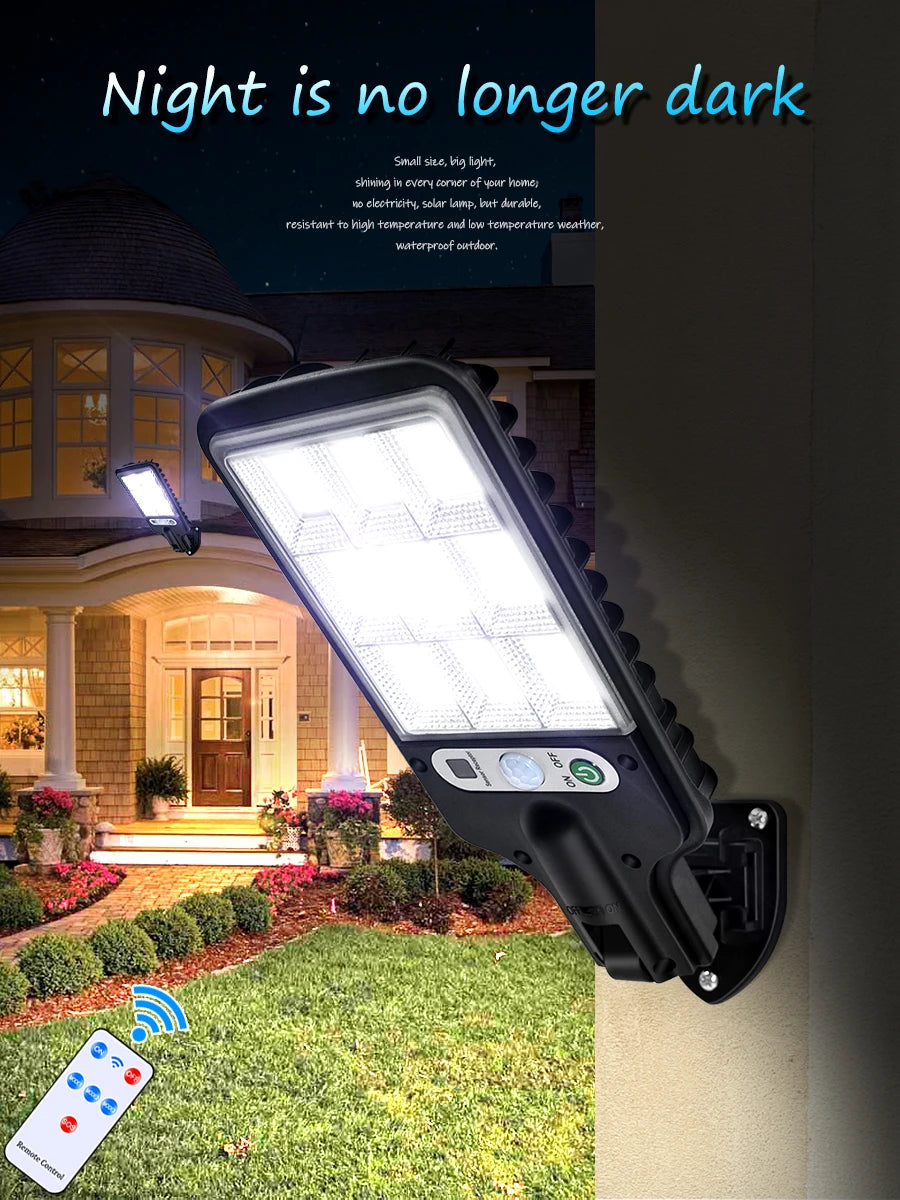 Solar LED Light, Compact solar light for outdoor use, durable, temperature-resistant, and waterproof.