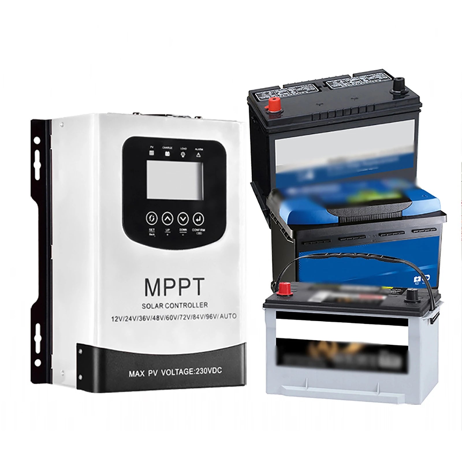 50A 60A MPPT Solar Charge Controller, Maximum power point tracking solar charge controller for 12-96V LiFePO4 batteries.
