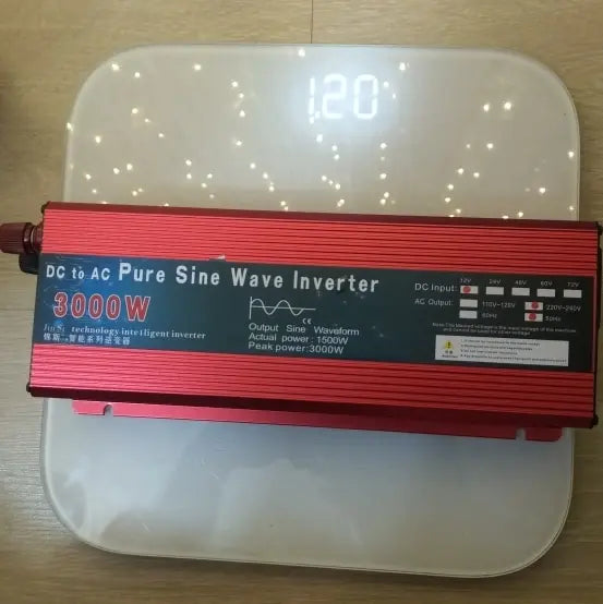 XIAOMI Inverter, Pure sine wave inverter converts DC power to AC power with adjustable levels up to 3000W.