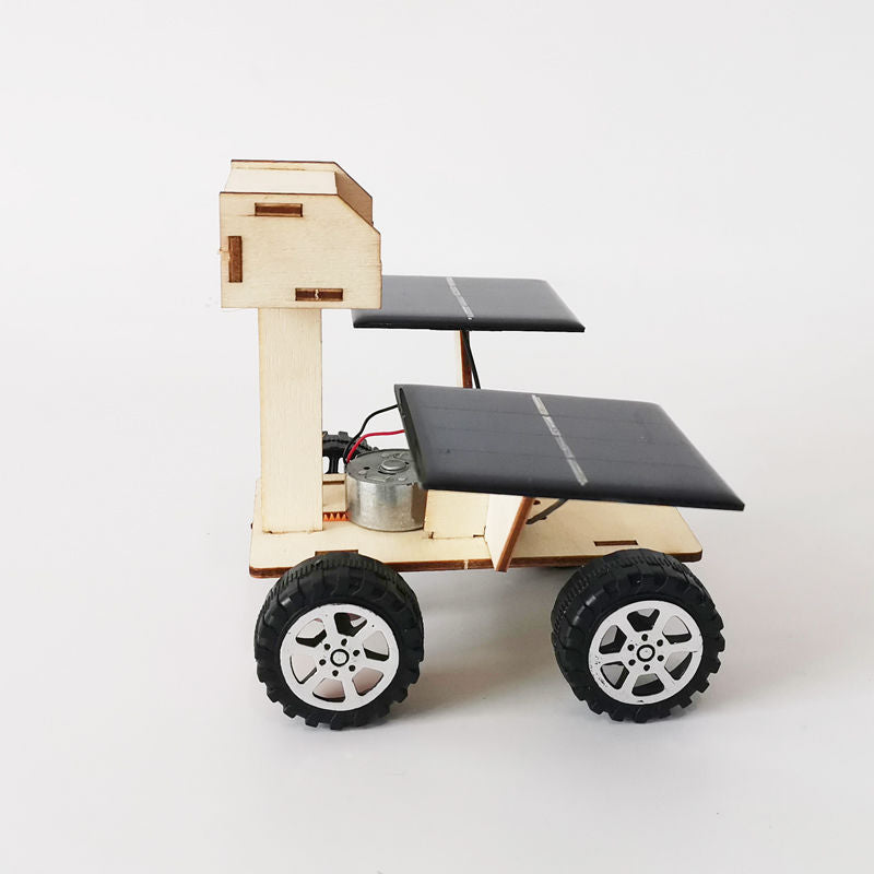 Estudiante de ciencia y tecnología Pequeña producción Solar Moon Mars Rover Robot - Diy Materiales hechos a mano Física Juguete Tallo Juguetes