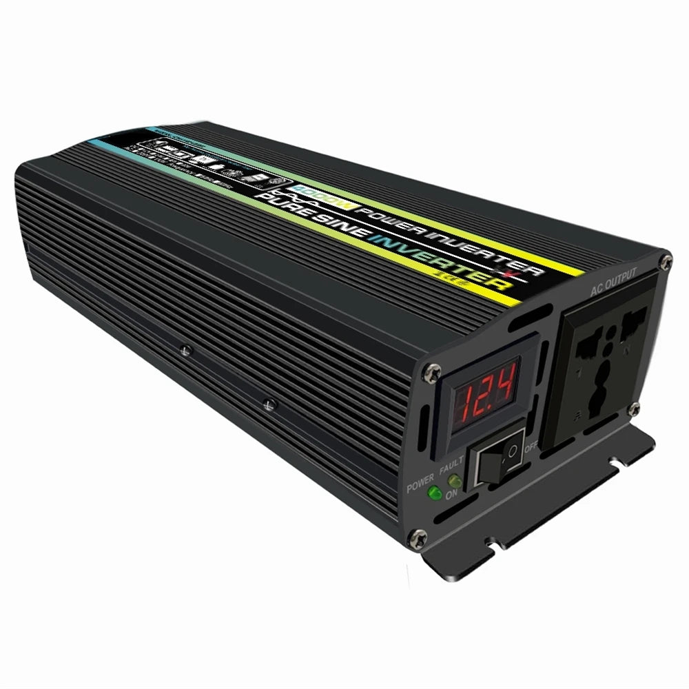 Pure Sine Wave Inverter converts DC power to AC 110V/220V with maximum output powers.