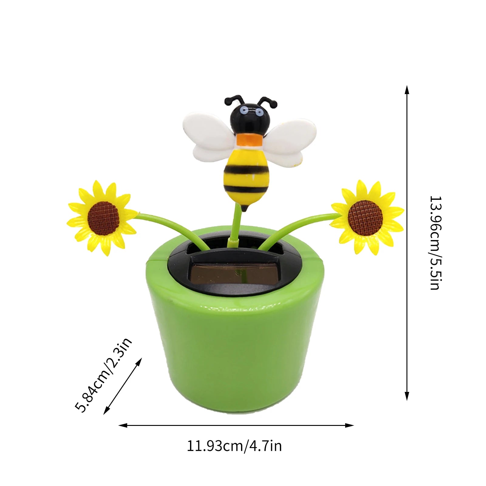 Solar Powered Dancing Flowers Swinging Toy, Sunlight-activated model brings joy through automatic dancing and shaking.