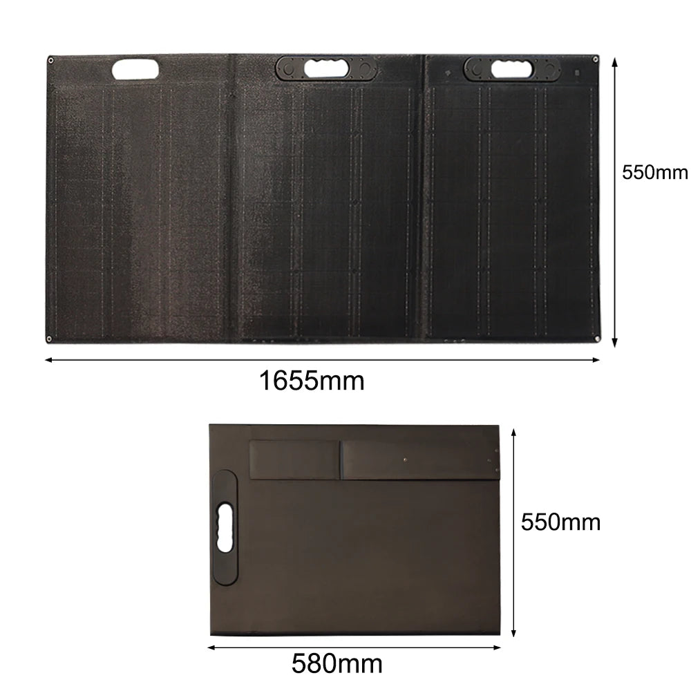 300W Foldable Portable ETFE Solar Panel, Output: 300W high-power portable solar panel charger