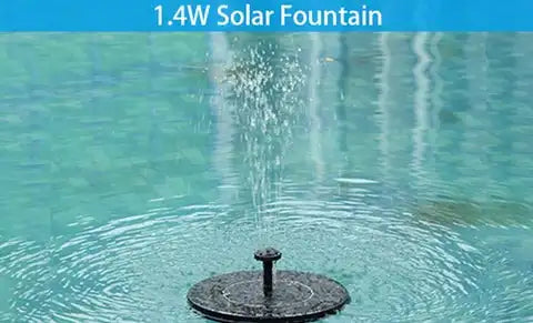 Solar Floating Fountain, Compact and easy to clean/reallocate, perfect for storage.