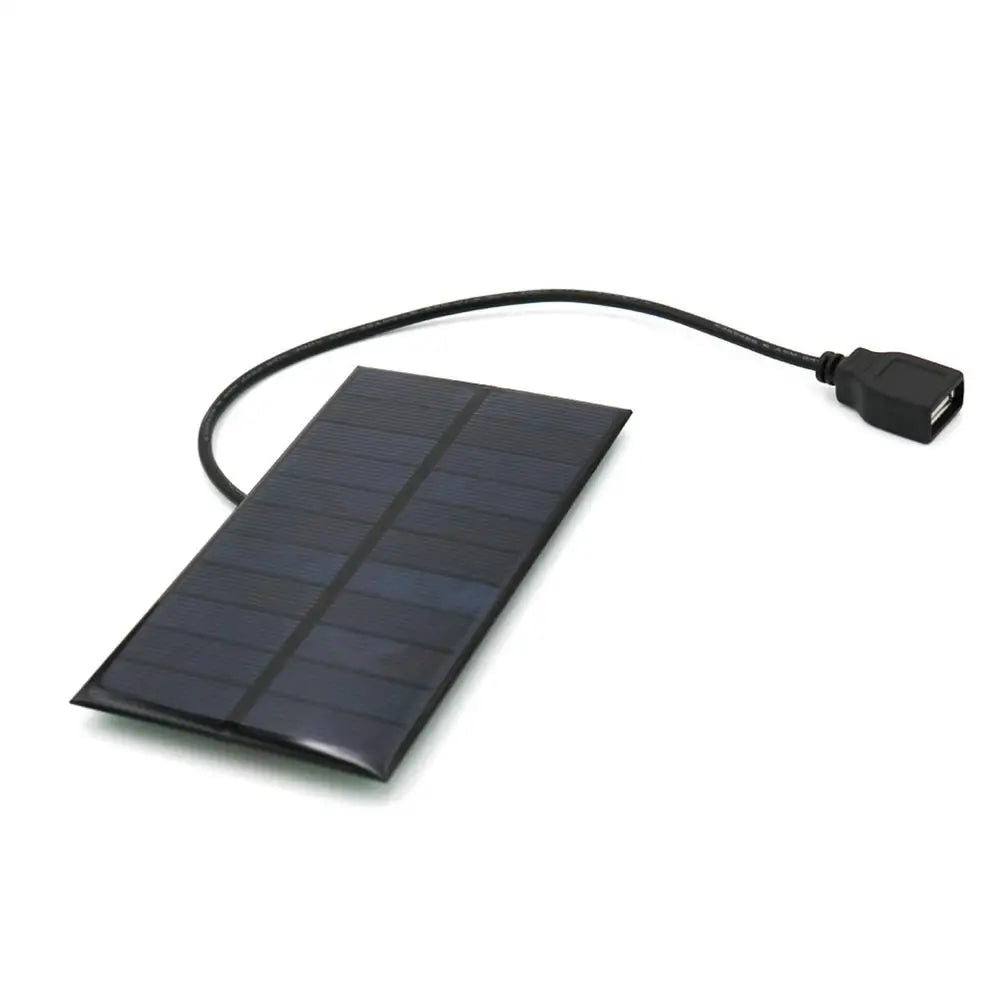 Mini 5.5V Portable USB Solar Panel, Portable solar panel, 76x133mm, 1.65W max, Mainland China origin.