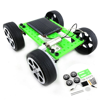 DIY Assembled Energy Solar Powered Toy Car Robot Kit Set - Mini Science Experiment Solar Car Toys For Children Educational Toys