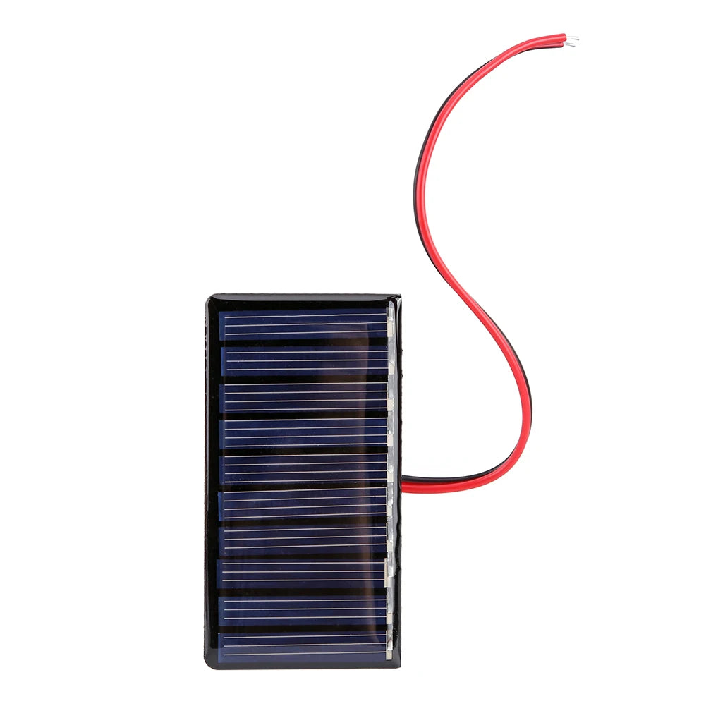 1/2/3 Pcs 0.3W 5V/0.2W 4V Solar Epoxy Panel, Mini solar modules with wires for small battery power chargers and solar systems.