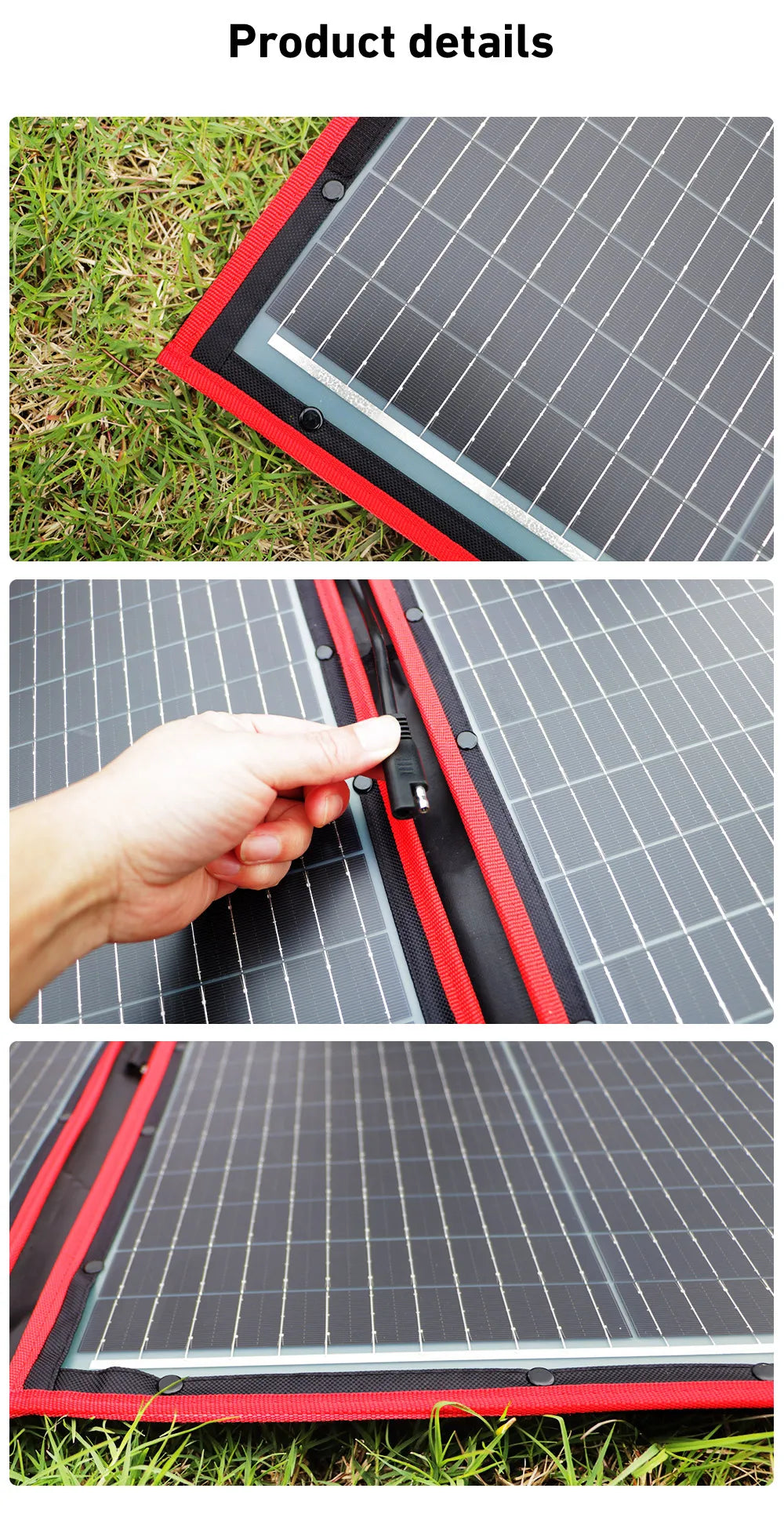 DOKIO 18V 100W 300W Portable Ffolding Solar Panel, DOKIO Home Appliance Specifications