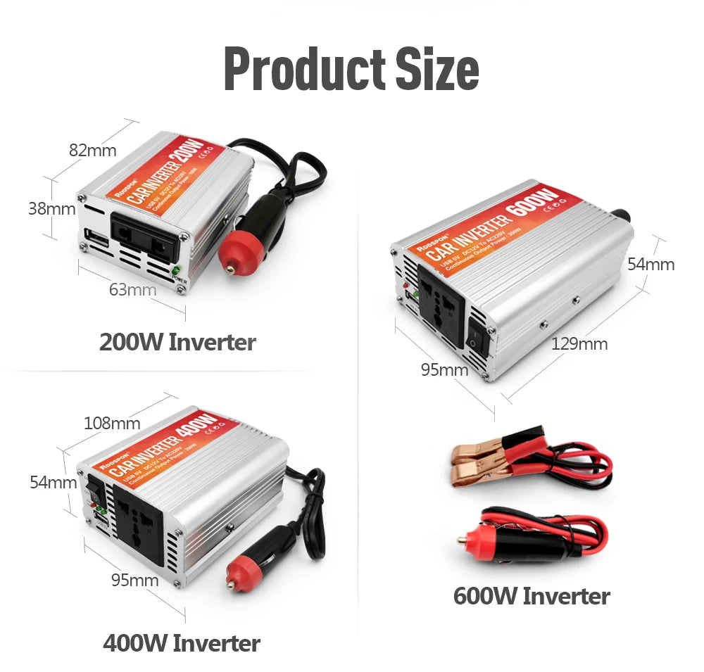 Car Power Inverter 12V 220