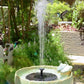 Mini fonte de água solar piscina lagoa - fonte de cachoeira decoração de jardim banho de pássaros ao ar livre fonte de água flutuante de energia solar