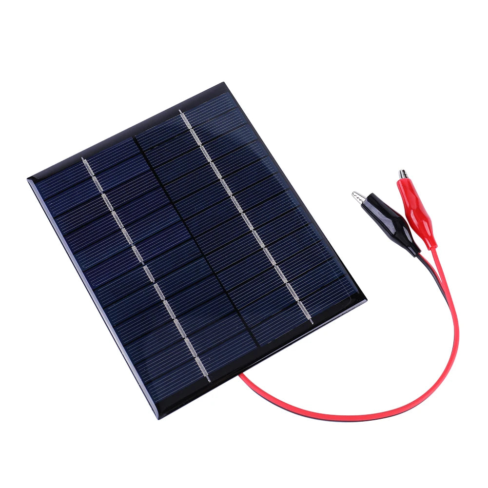 Waterproof Solar Panel, High-energy-efficient polysilicon panels with clips offer compact design and optimal power output.