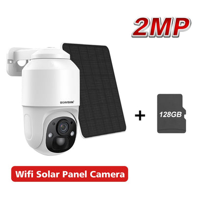 BOAVISION D4 Solar Camera, 2MP BOAVISION" 128GB Wifi Solar