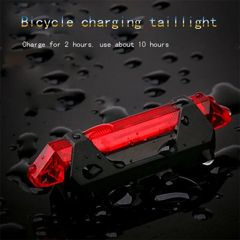1200mAh MTB Solar Bike Light, Charges in 2 hours, providing up to 10 hours of illumination.