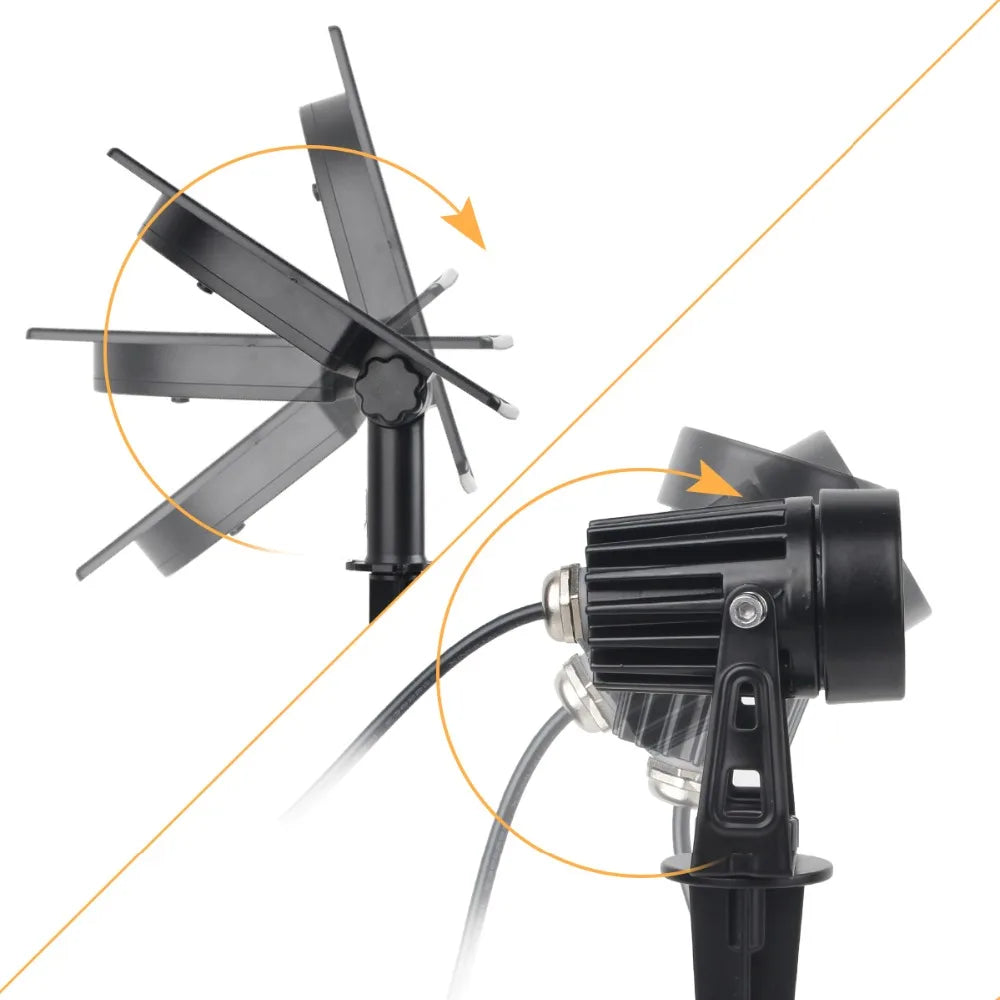T-sunrise Solar LED Outdoor Light, Turn on daylight light by covering solar panel; ensure no natural light detected.