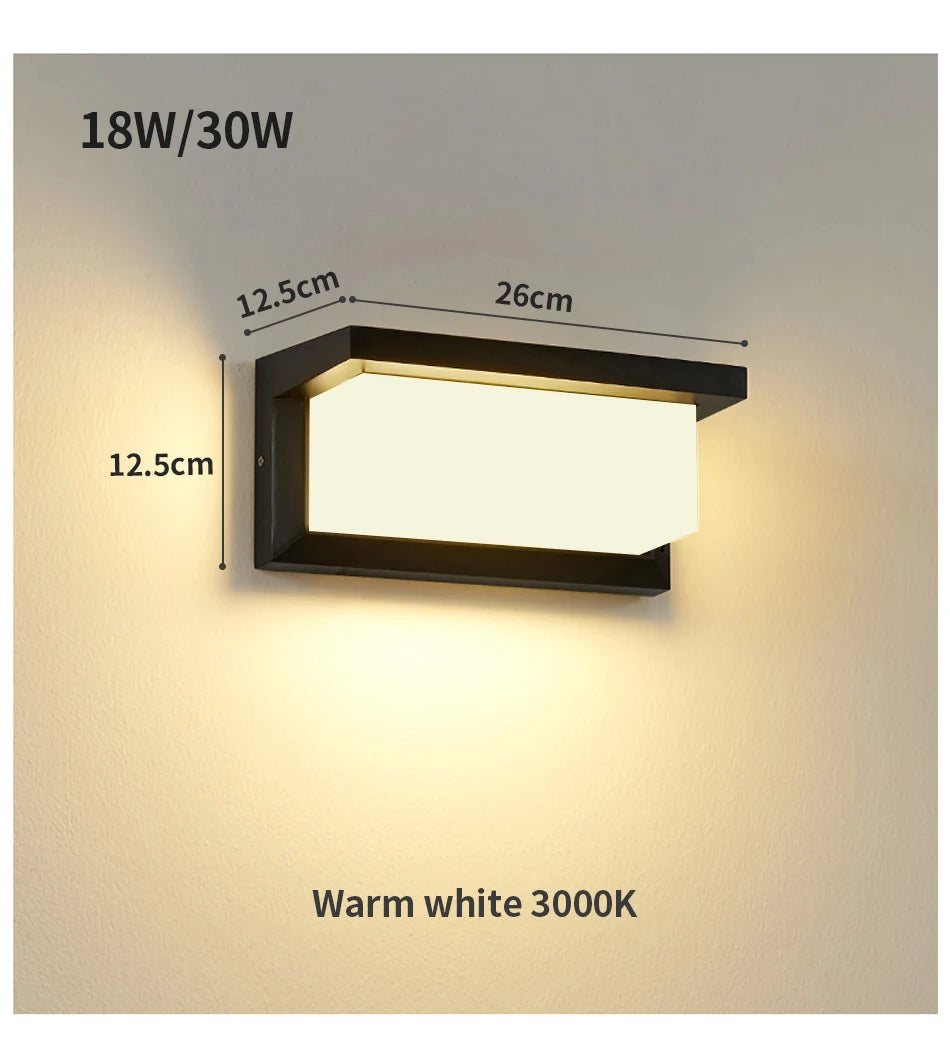 Led Wall Light, Light turns off after 20-30 seconds of no human presence.