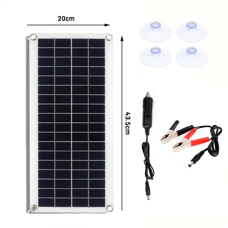 50W Solar Panel, Charge devices correctly: + to +, - to -, maintain polarity.