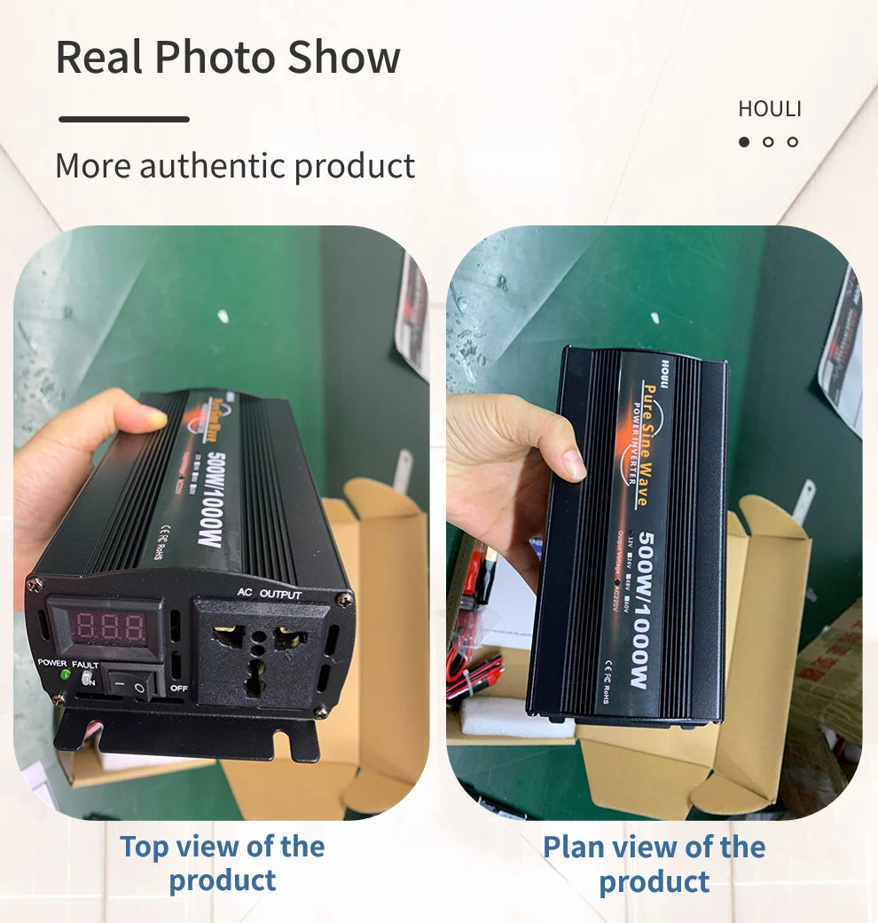 Inverters require peak power 10x higher than rated power for devices like washing machines.