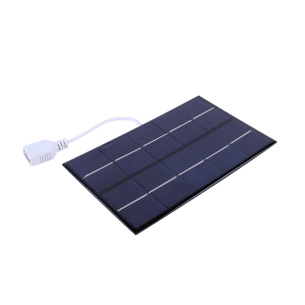 1pc USB Solar Panel, Durable solar panel with robust construction, excellent snow resistance, and easy-to-use design.