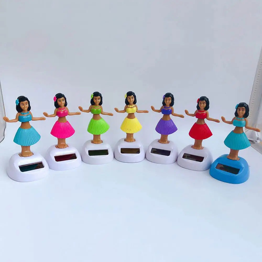 Solar Dancing GirlShaking Head Toy, Colorful solar-powered bobbleheads bring fun and entertainment to kids on-the-go.