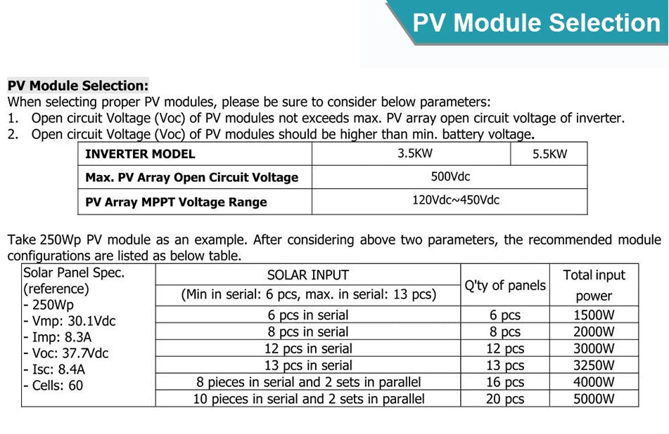 3.5KW Solar Hybrid Invert