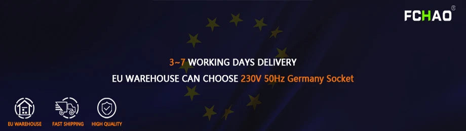 FCHAO 5000W Car Power Inverter, Fast EU shipping with 3-7 day delivery and choice of 230V, 50Hz German socket options.