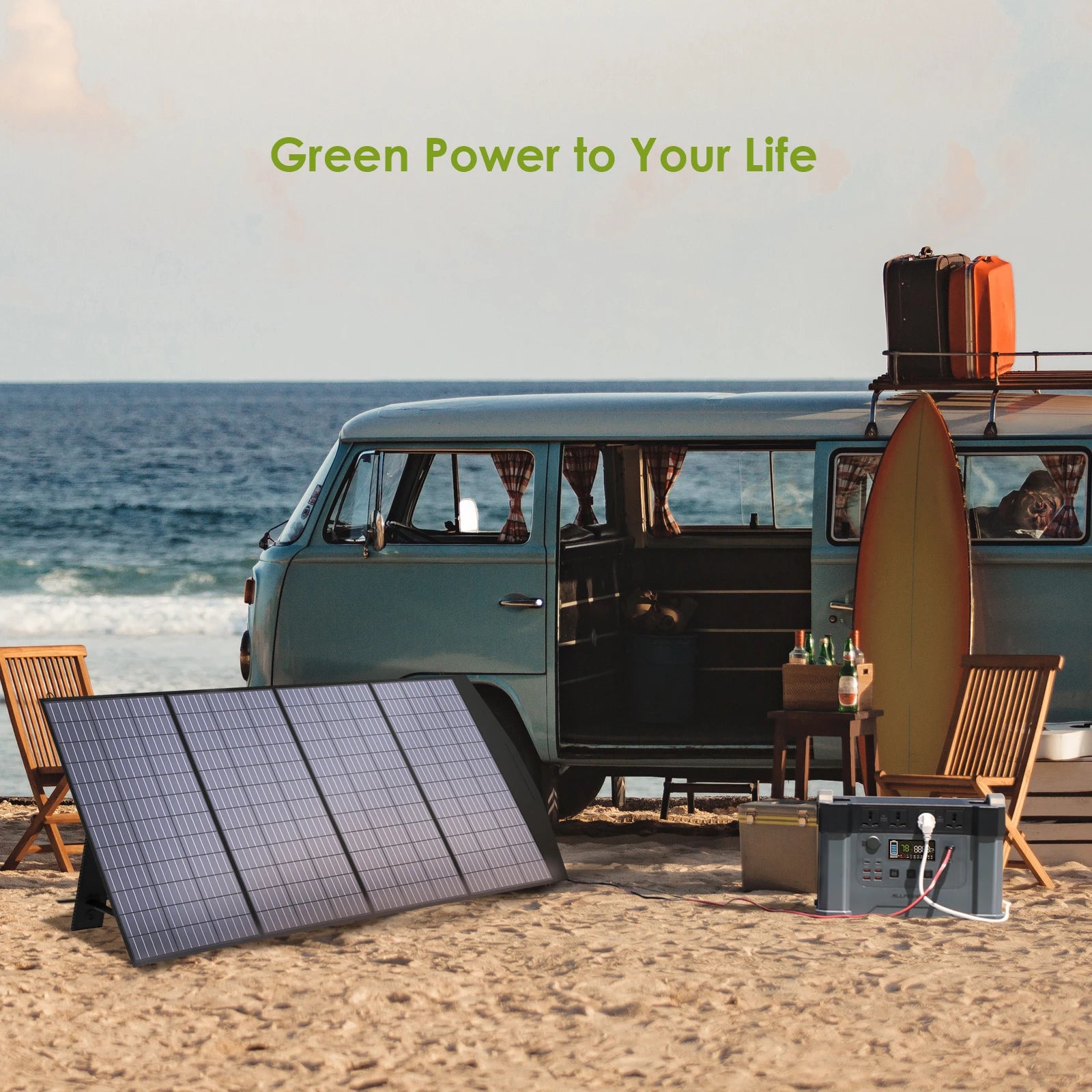 Eco-friendly portable solar charger certified for safe use outdoors.