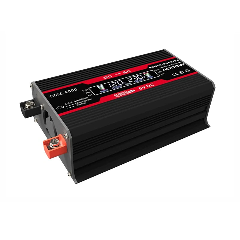 4000W LCD Display Solar Power Inverter, Converts DC power to AC, providing 110V/220V output with precision and stability.
