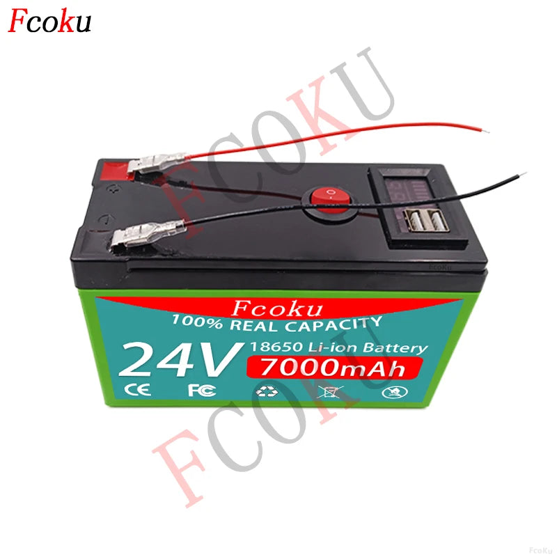 24V 7AH 18650 Lithium Battery, High-quality lithium-ion battery with 24V, 7Ah capacity, CE and RoHS certified.