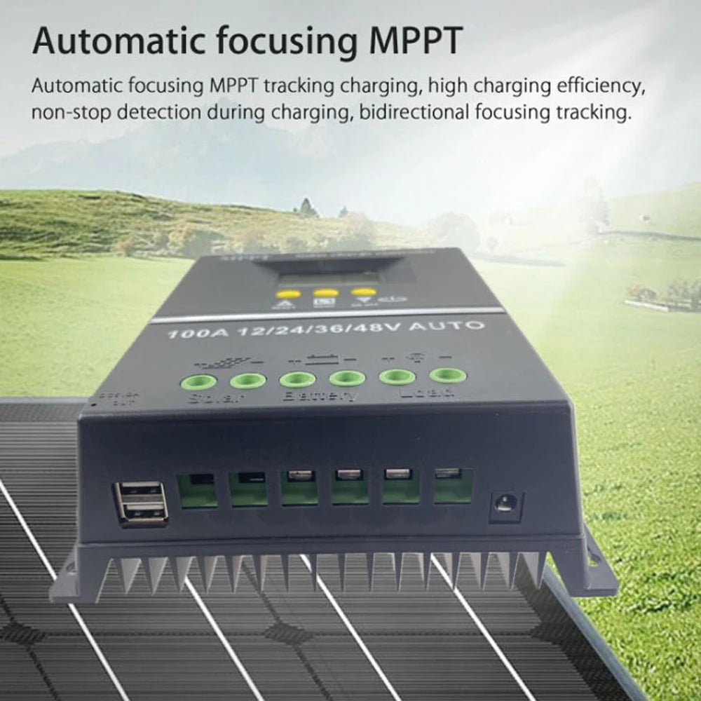 100A/80A MPPT/PWM Solar Charge Controller, Smart Solar Charge Controller with Automatic MPPT Tracking for Efficient Charging and Reliable Performance.