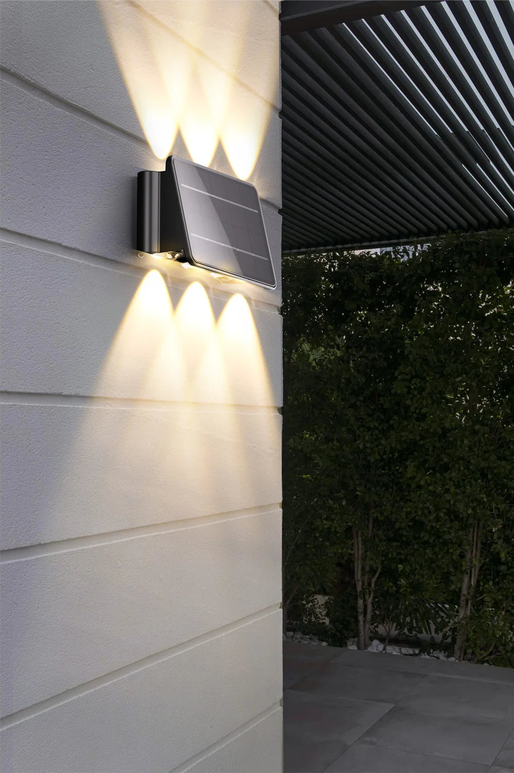 Solar LED Light, Waterproof solar-powered lamp for outdoor use, perfect for gardens, stairs, and corridors.