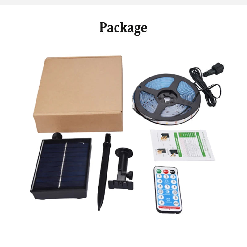 Solar LED Strip Light, Global shipping options: DHL, UPS, and FedEx; airplane, container, truck, and train transportation.