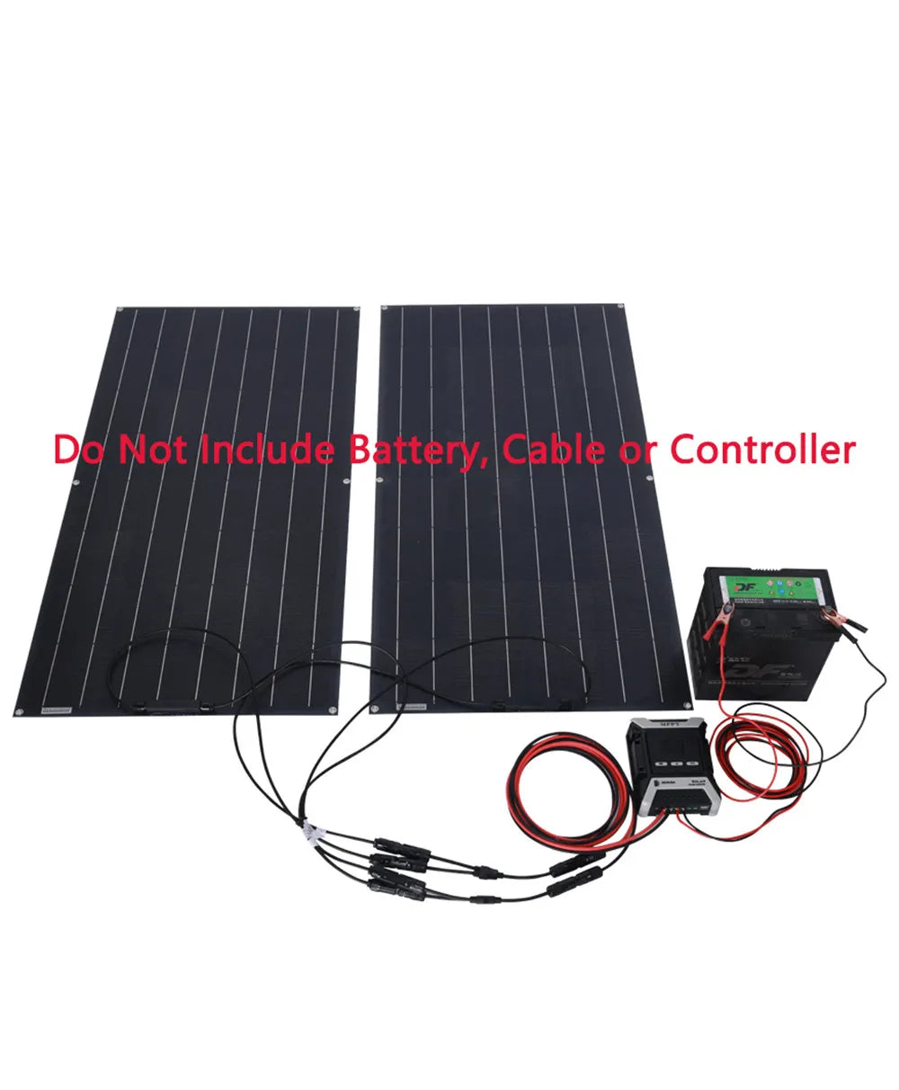 Portable Flexible Solar Panel, Kit includes battery charge controller