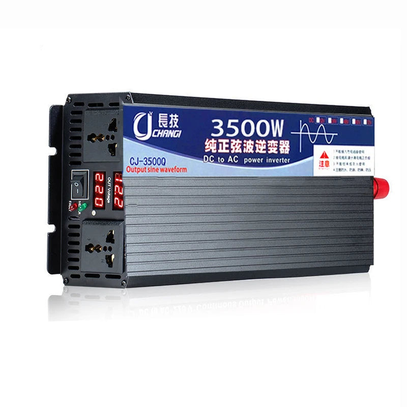 Convert DC voltage to pure sine wave AC power for solar inverters with 3kW, 4kW, or 5kW output.