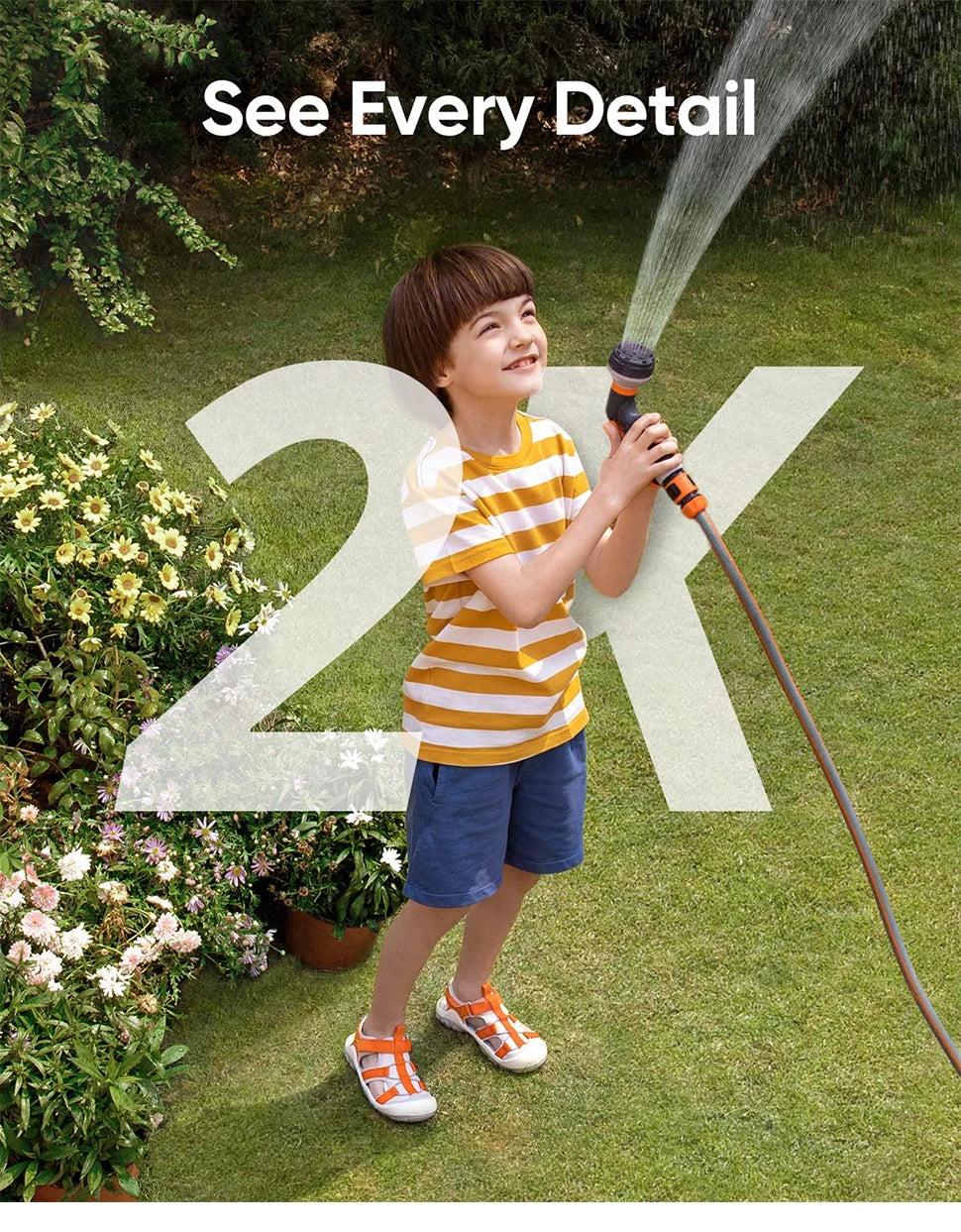 Eufy S220 SoloCam - Solar Security Camera, Wireless outdoor security camera with solar power, continuous recording, and 2K resolution.