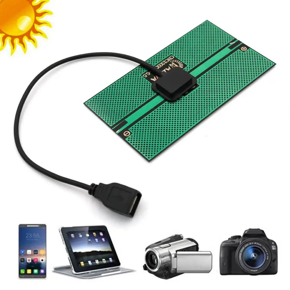 Mini 5.5V Portable USB Solar Panel, Portable solar panel specifications, 76x133mm, 1.65W max.