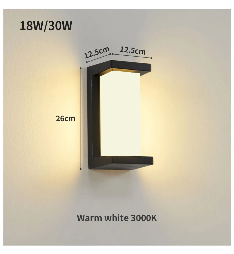Led Wall Light, Auto-turns on lights when motion detected in low-light conditions, conserving energy.