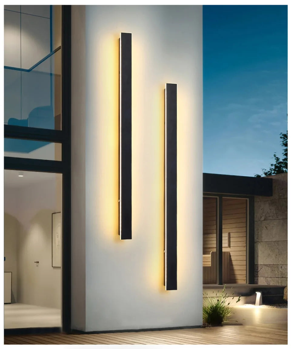 Waterproof LED Long Wall Light Modern Ip65 Outdoor Lighting Garden Villa Balcony Line Light Wall washer light 85-265V Dimmable