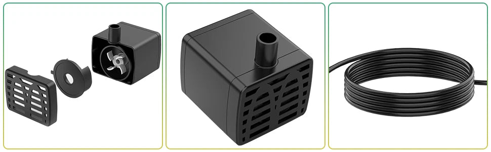 3 Tiered Bird Bath with 3W Solar Pump, Solar-powered bird bath and garden decoration with unique design.