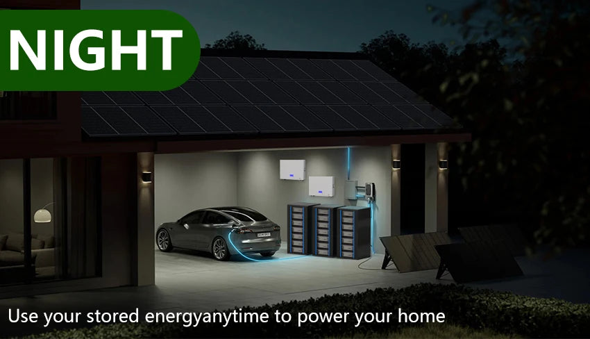 Powerwall LiFePO4 48V 100AH 5KW Battery, Use stored energy anytime to power your home.
