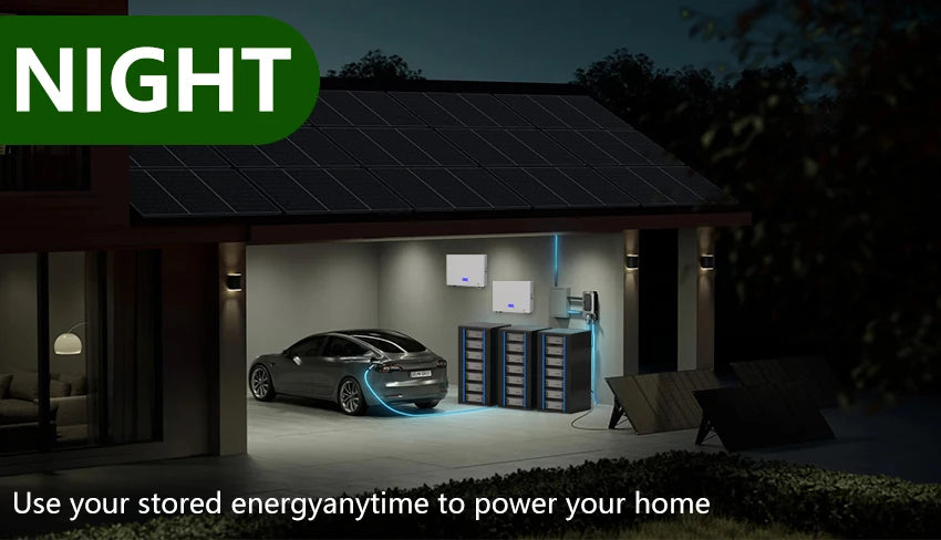 Powerwall LiFePO4 48V 100AH 5KW Battery, Use stored energy anytime to power your home.