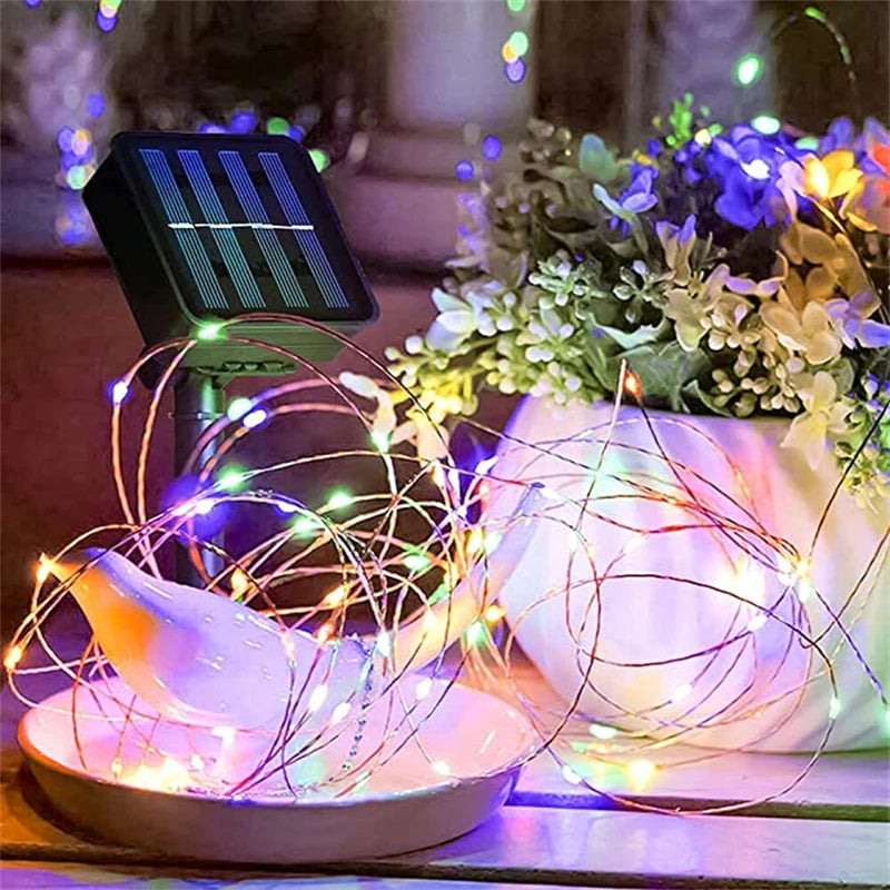4 Pack Led Solar Fairy Light, Brighten up your space with these cozy LED fairy lights, perfect for indoor decorating.