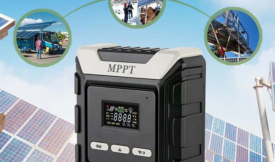 Advanced MPPT technology tracks maximum power points with 99.5% efficiency.
