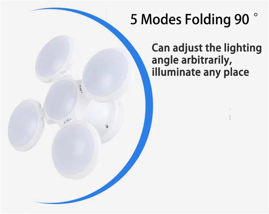 Flexible lighting direction with adjustable 90-degree folding arm for easy illumination.