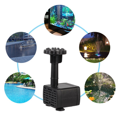 1.4W Mini Solar Fountain Pump Power Panel Kit  - Solar Panel Water Pump for Garden Pool Water Fountain Indoor  Bird Bath Outdoor