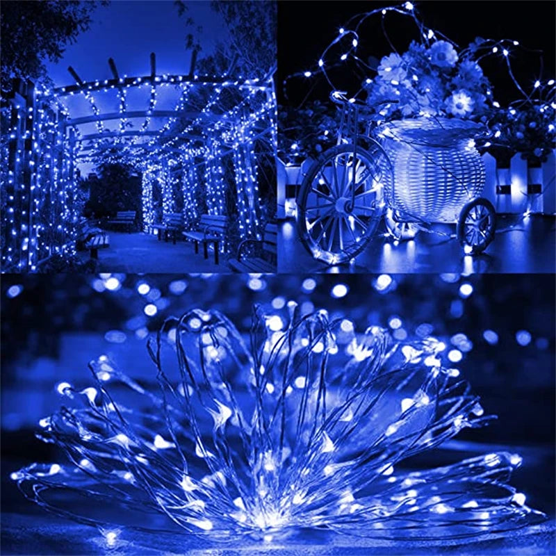 4 Pack Led Solar Fairy Light, Adjustable brightness creates varying ambiance for unique outdoor gatherings or special events.