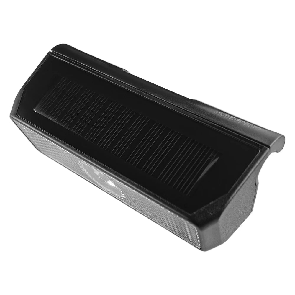 Waterproof Solar Panel Bike Front Light, Adjustable mounting bracket fits most bicycles and scooters.