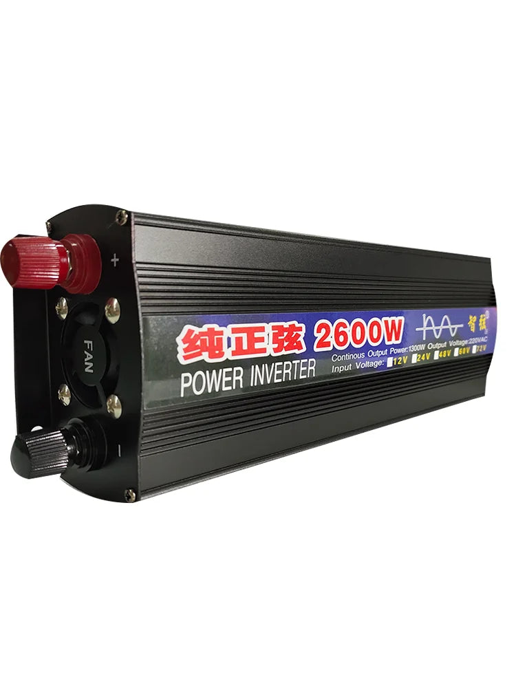 DIDITO Inverter, Pure sine inverter converts solar power to usable energy for cars, homes, or devices.
