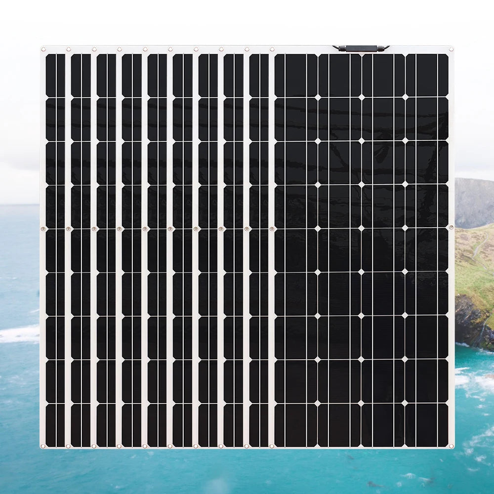 Flexible solar panel, Handle with care: no modifications, disassembly, or damage to junction box or products allowed.